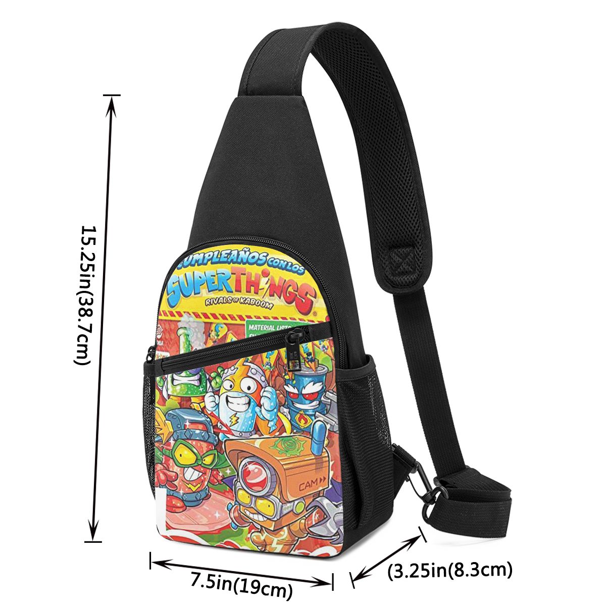 Super Zings Superthings Cartoo - Sling Backpack Shoulder ulasan dan harga