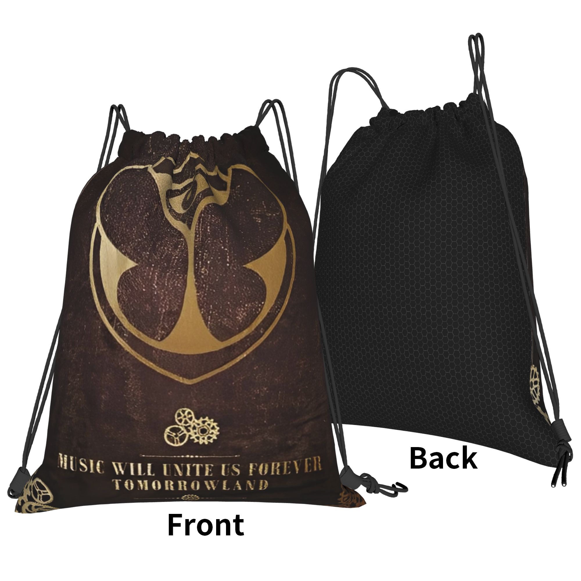Tomorrowlands  Drawstring Bags - Drawstring Gym Bag ulasan dan harga