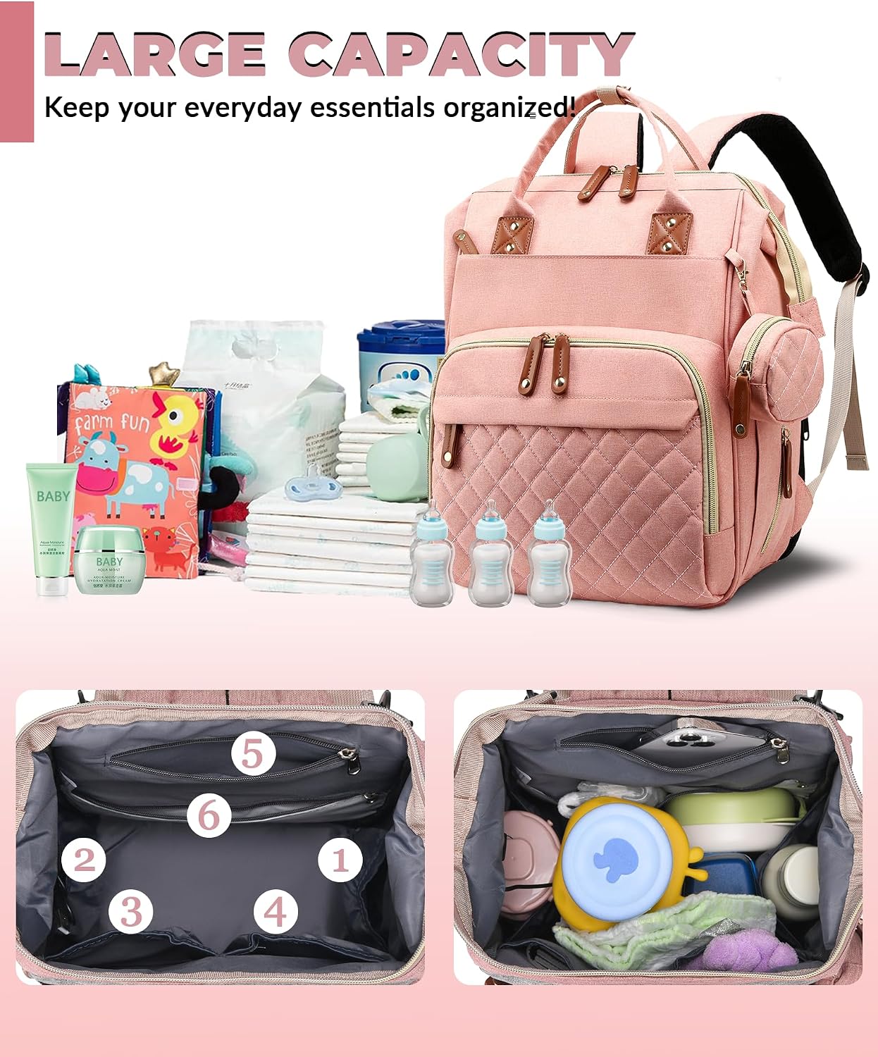 3 In 1 Waterproof Diaper Backp - Backpack Diaper Bag ulasan dan harga