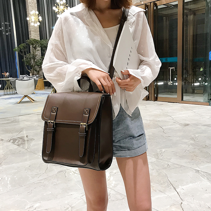 Vintage Backpack Female Pu Lea - Fashion Backpack Women ulasan dan harga