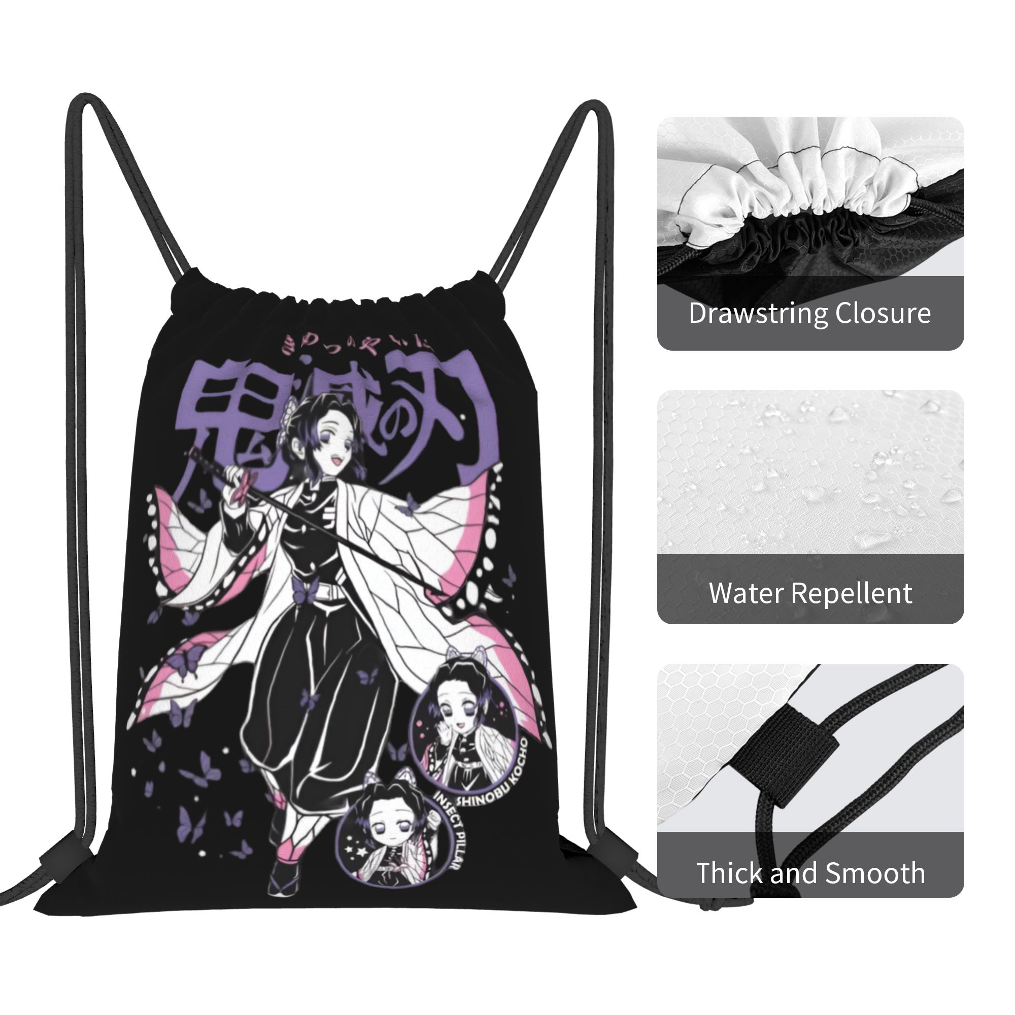 Custom Demon Slayers Drawstrin - Drawstring Gym Bag ulasan dan harga