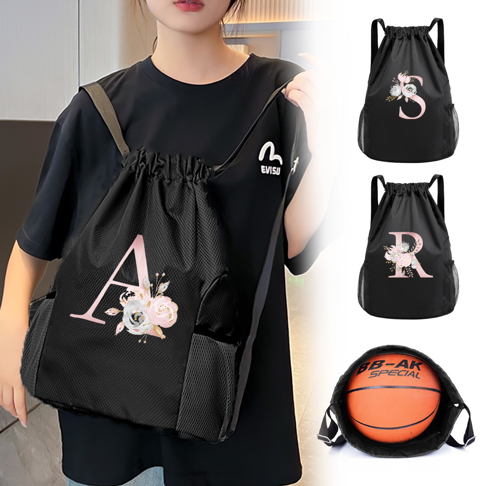 Black drawstring bag, gym back - Drawstring Gym Bag ulasan dan harga