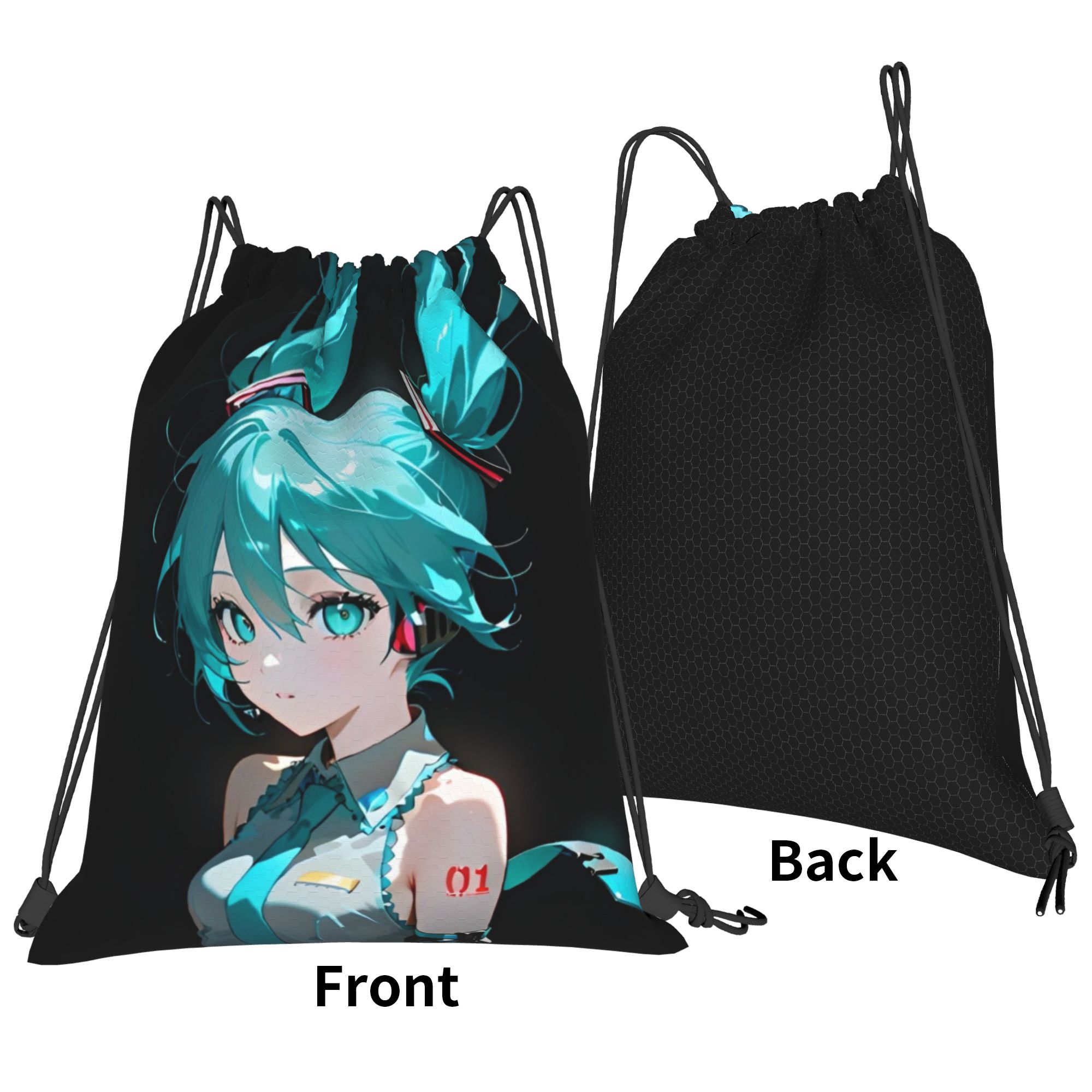 H-Hatsunes Mikus Bag Drawstrin - Drawstring Gym Bag ulasan dan harga